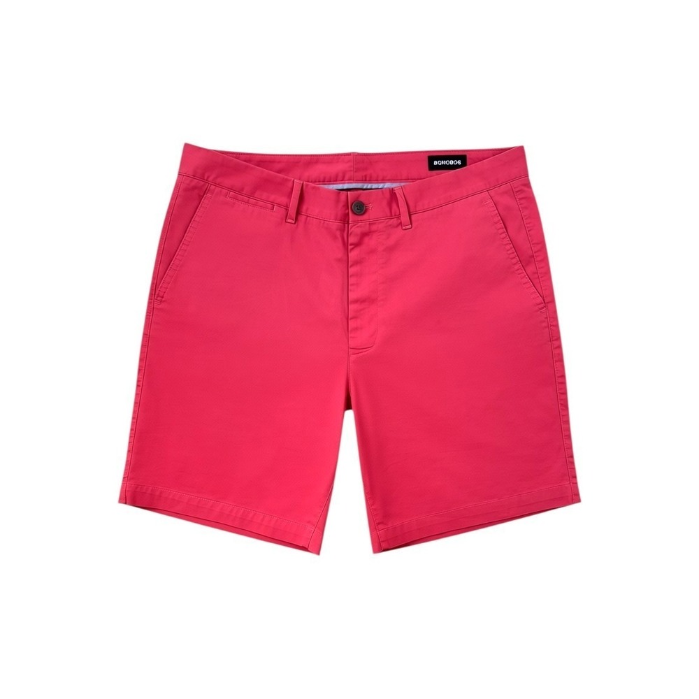 Bonobos Chino Shorts Mens 34 Coral Pink 7 Inch Inseam Stretch Flat Front NWOT